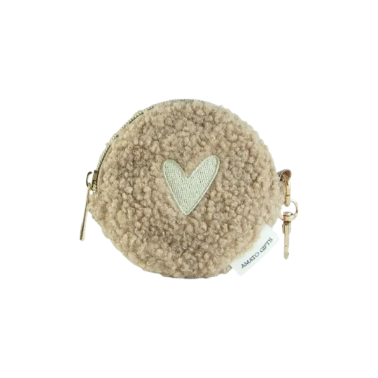 [AMPW0005B] TEDDY GELDBEUGEL 'HARTJE' (Bruin)