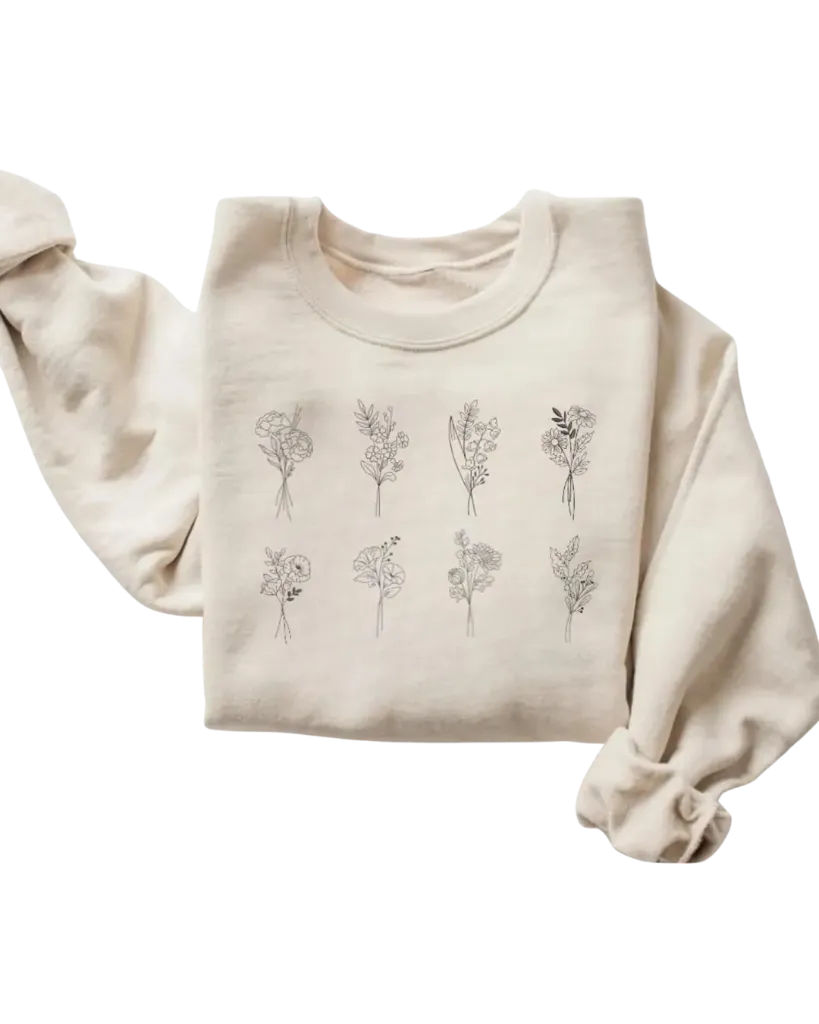 Geboortebloem (SMALL, Wit)