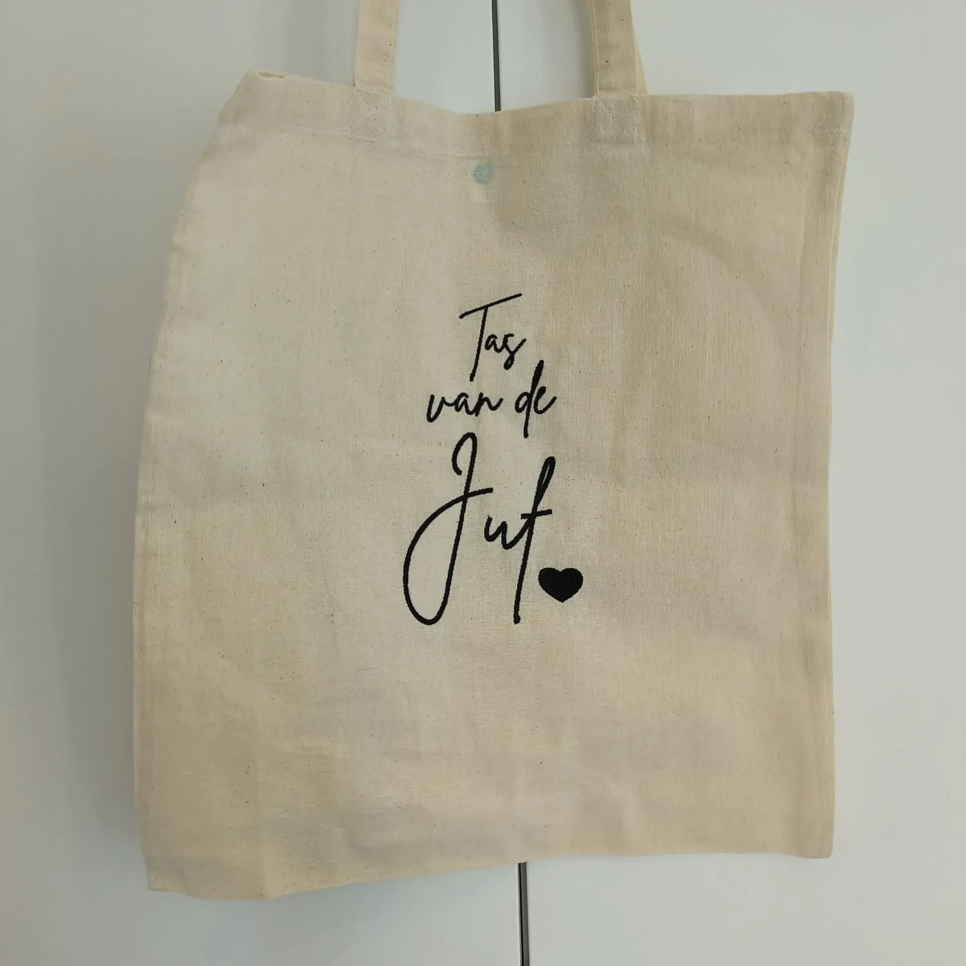 *Totebag Tas van de juf